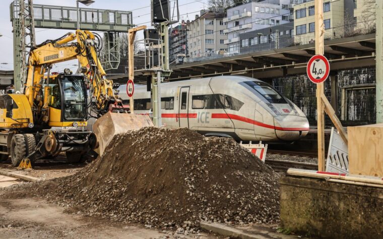 Deutsche Bahn muestra ganancias, las obras de construcción sin embargo permanecen