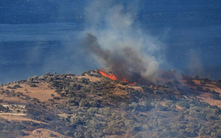 Relajación en los incendios forestales en Francia y España