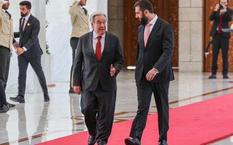 Guterres en Siria por primera vez en 15 años