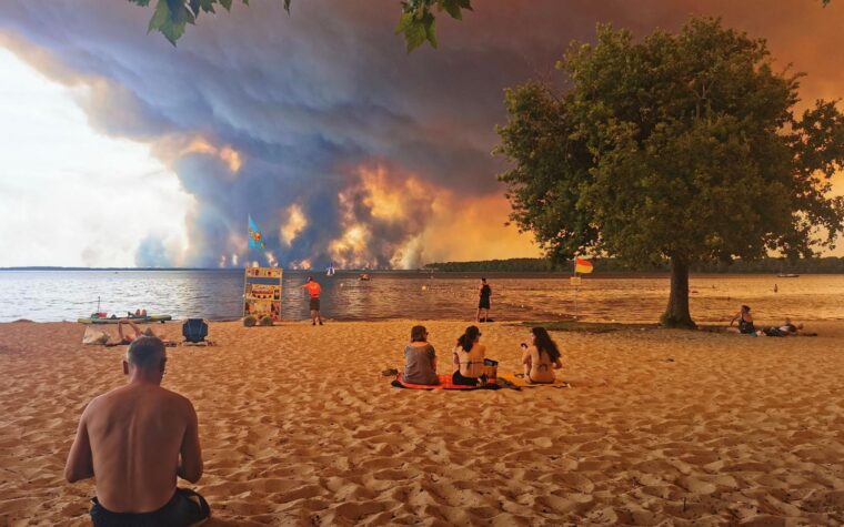 Los incendios forestales en Francia amenazan Burdeos